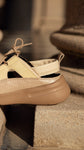 Millie Natural y suela beige