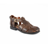 Sandalia Escocia con talon Chocolate