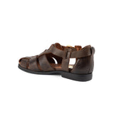 Sandalia Escocia con talon Chocolate