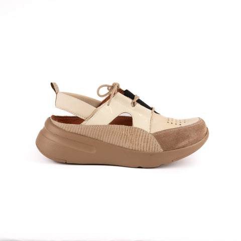 Millie Natural y suela beige