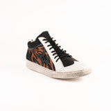 Sneaker Rockstar Blanco, Chocolate y Terracota