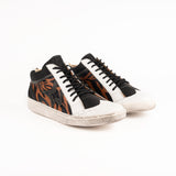 Sneaker Rockstar Blanco, Chocolate y Terracota