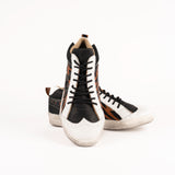 Sneaker Rockstar Blanco, Chocolate y Terracota