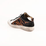 Sneaker Rockstar Blanco, Chocolate y Terracota