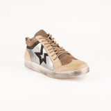 Sneaker Rockstar Plata y Natural
