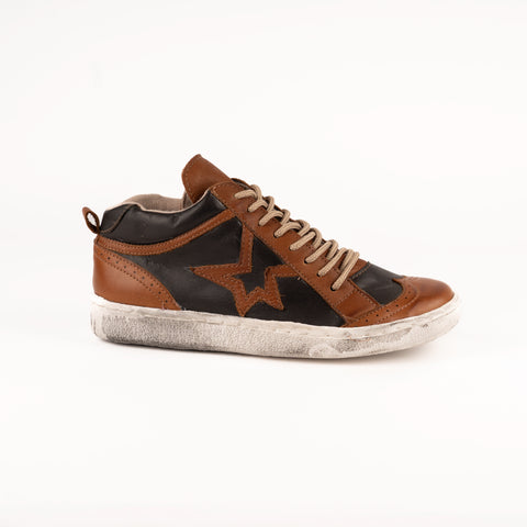 Sneaker Rockstar Terracota y Chocolate