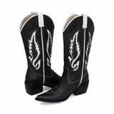 Texana Justine negra y blanco
