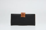 Billetera con Boton Negra