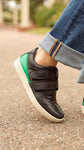 Sneaker negro y verde